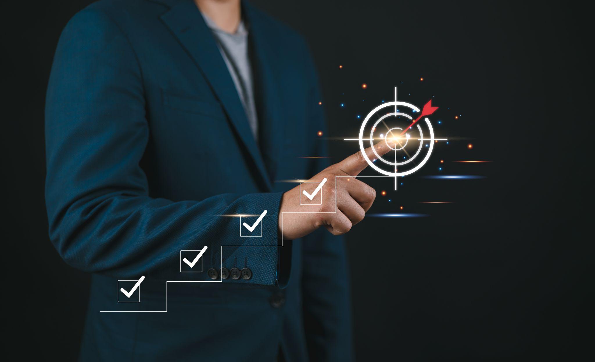 金融DXの戦略策定により事業を成長させる様子を表したイメージ