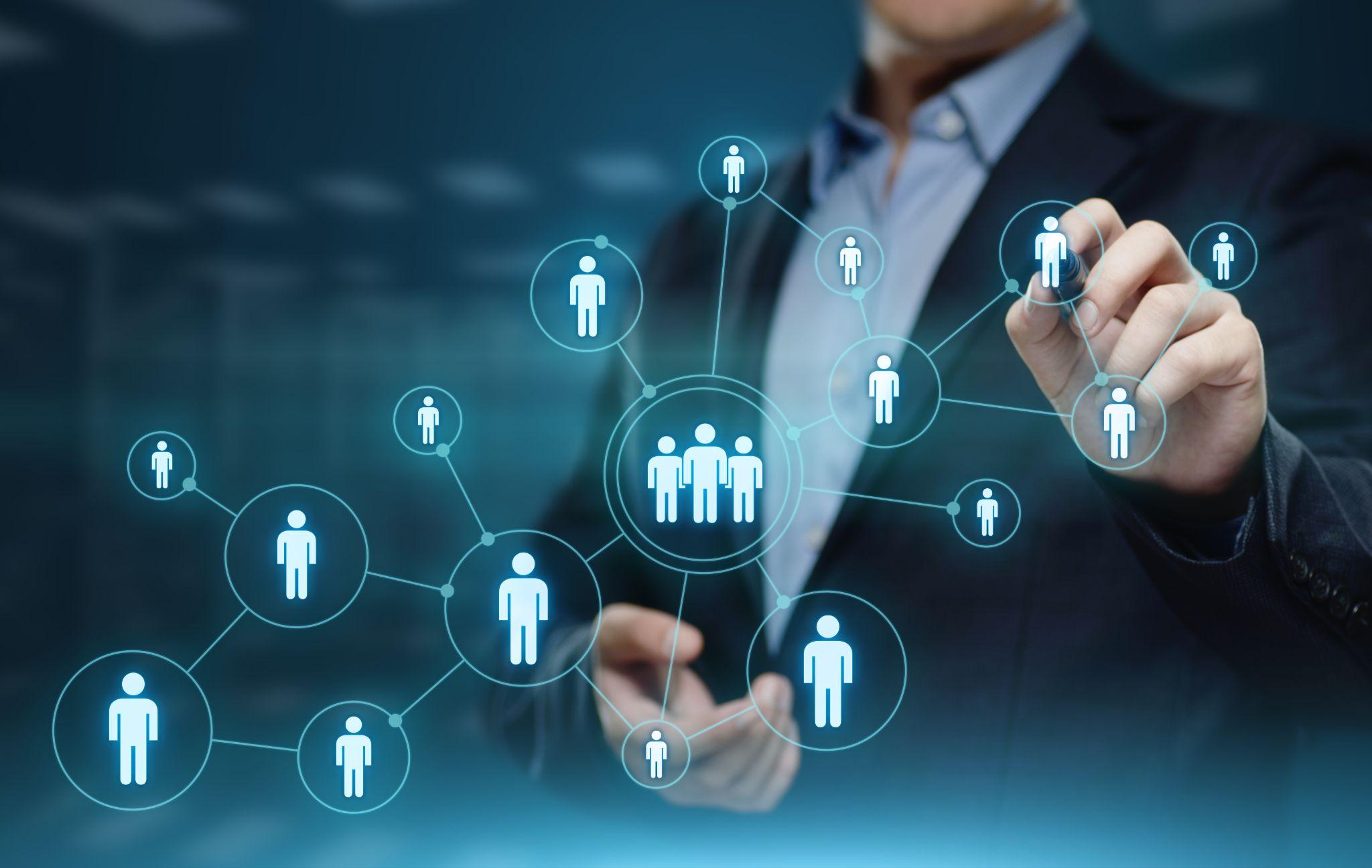 金融DX推進のチーム編成のポイントについて示したイメージ