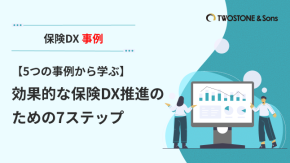 【5つの事例から学ぶ】効果的な保険DX推進のための7ステップのイメージ