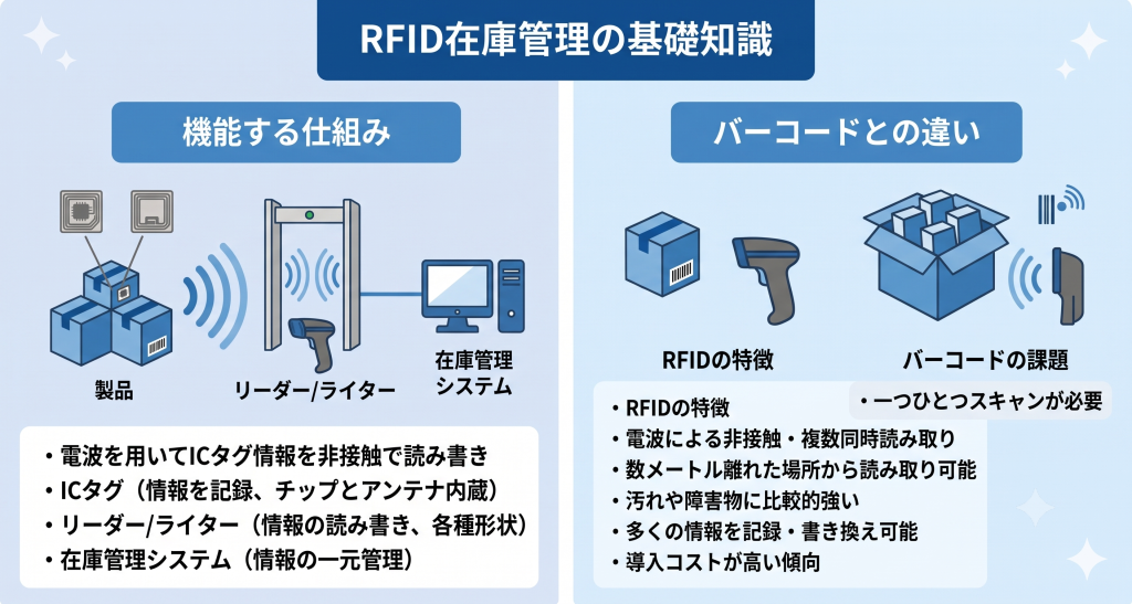 RFID在庫管理の基礎知識のイメージ