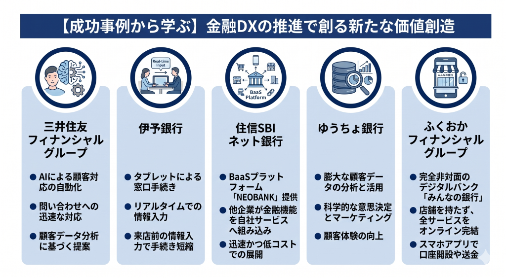 金融DX推進で創る新たな価値創造についてのイメージ
