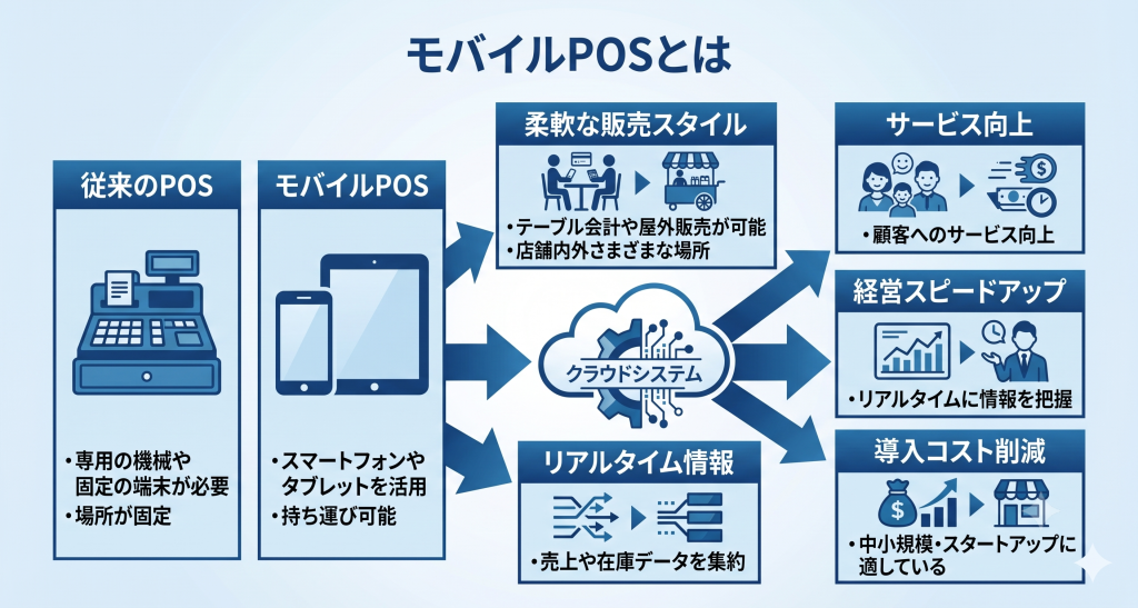 モバイルPOSとは何かを表しているイメージ