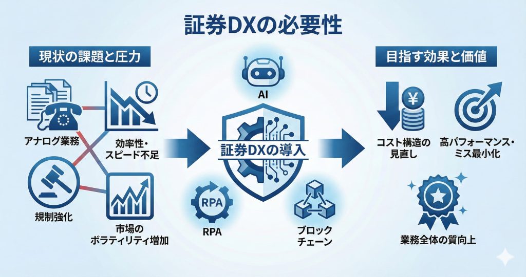 証券DXの必要性を示している図