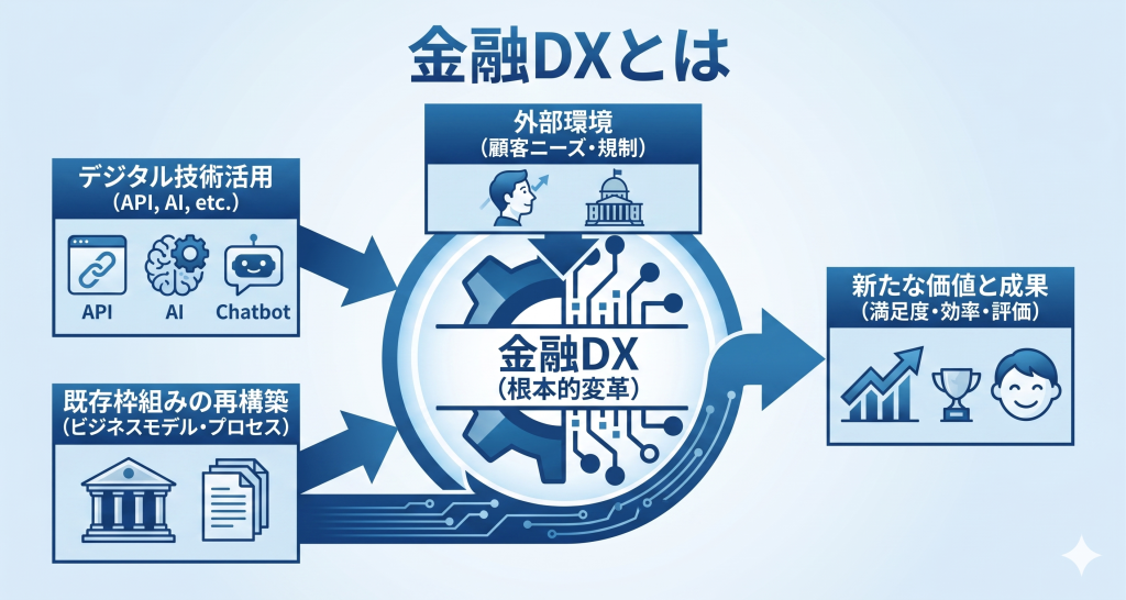 金融DXで起こる確変を表したイメージ図