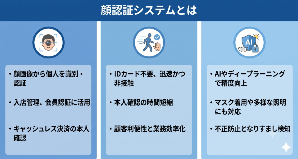 顔認証システムとは何かを表しているイメージ