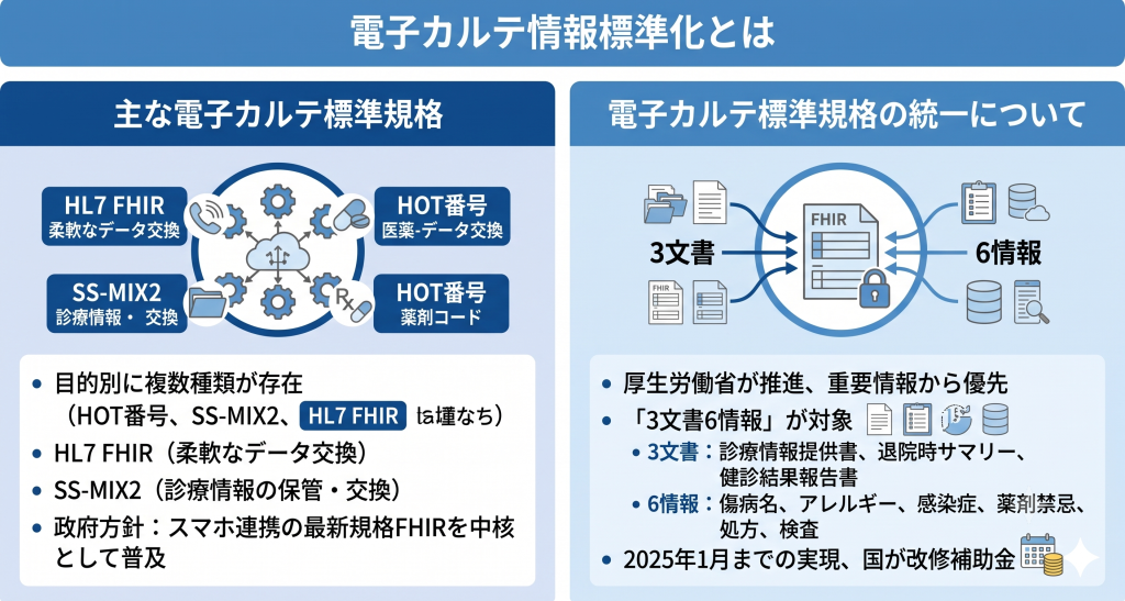 電子カルテ情報標準化とはのイメージ