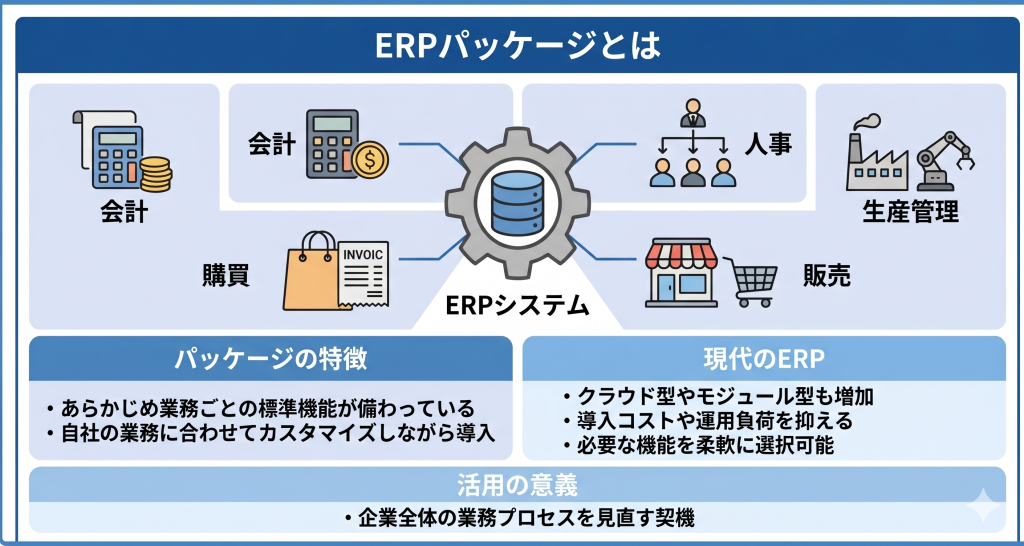 ERPパッケージのイメージ