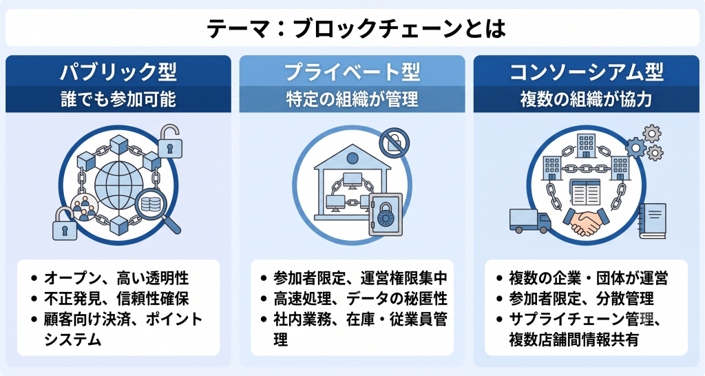ブロックチェーンとはを表したイメージ
