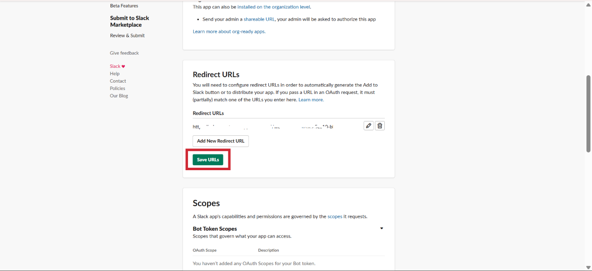 Webhook URLの設定のイメージ