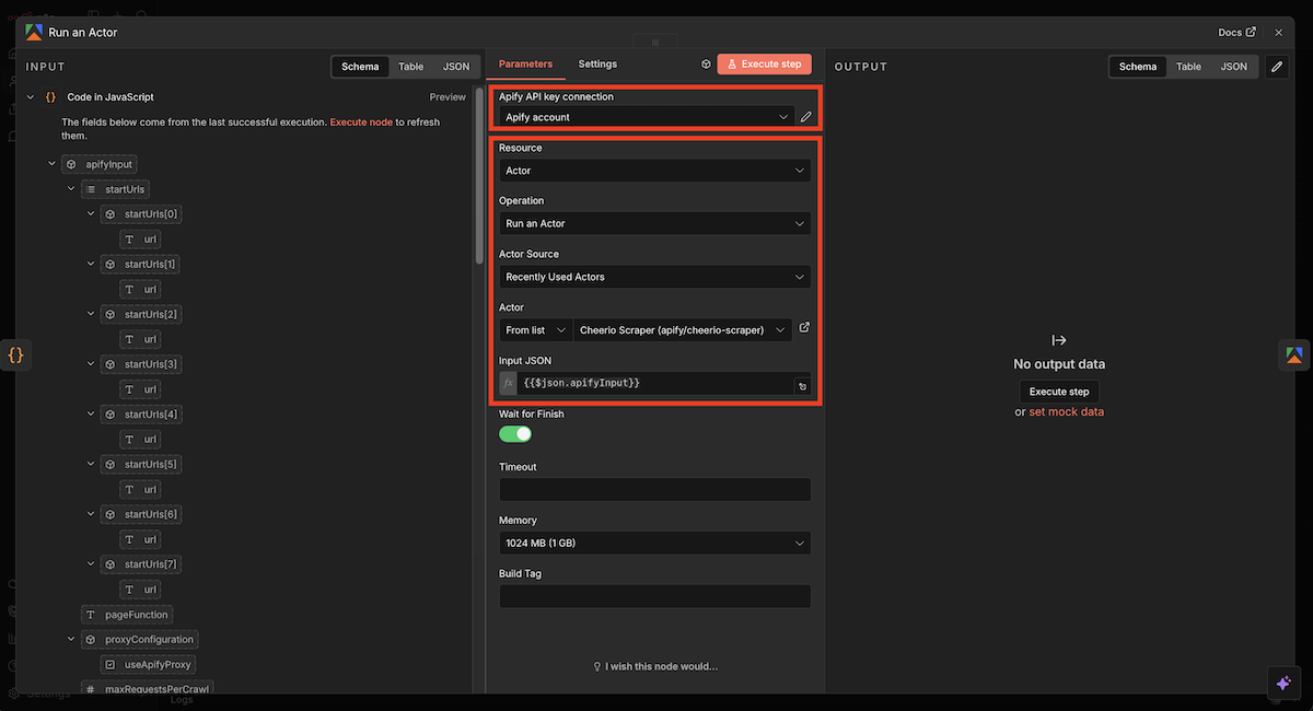Cheerio Scraperによる記事解析実行