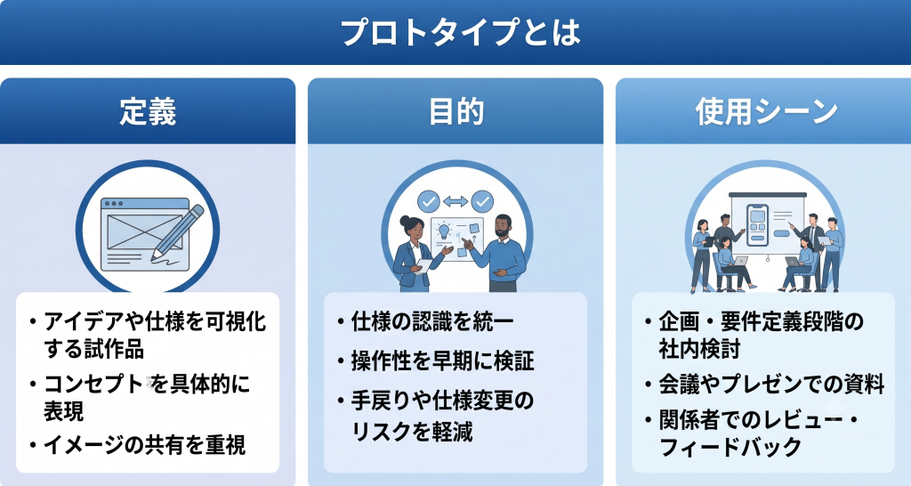 プロトタイプとは何かを表すイメージ