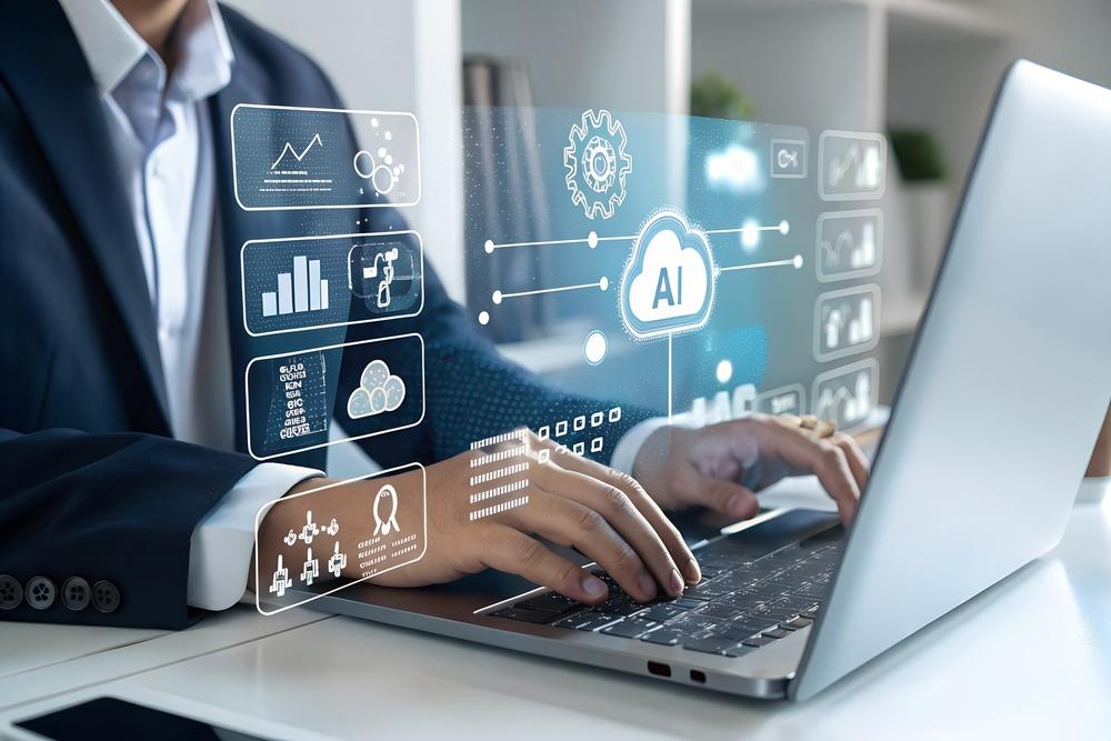 クラウド技術やAIの活用によりアナログな紙の作業から脱却しデータに基づいた迅速な経営判断を可能にする経理DXのイメージ