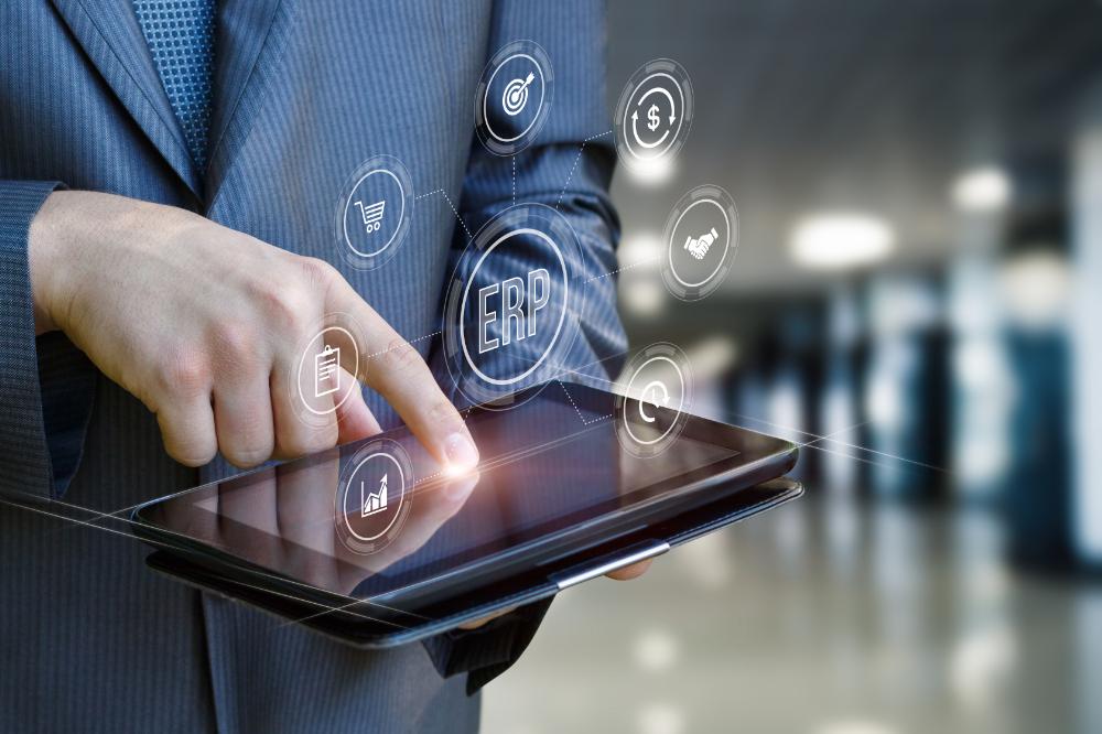 ERPで経営可視化と業務標準化を実現する総務DXのイメージ