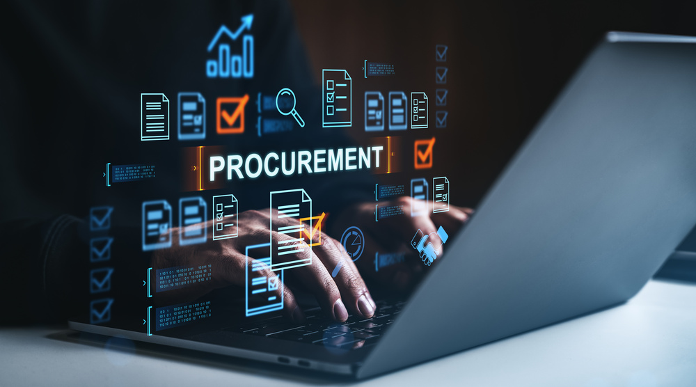 購買や発注などの業務をデジタル技術で再設計し全社最適の体制を目指すことで企業の競争力を根本から高める調達DXの基本概念のイメージ